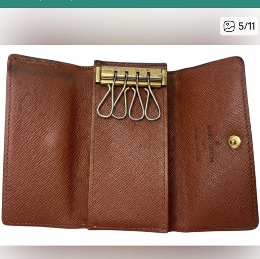 Louis Vuitton Leather Monogram Key Holder Wallet - Picture 5 of 8